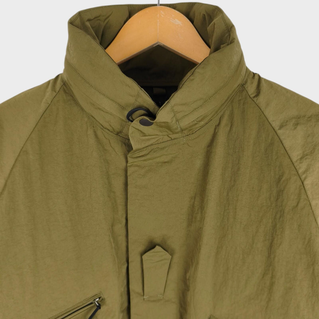 NORBIT BY HIROSHI NOZAWA Men's Olive Green Field Track Parka Jacket