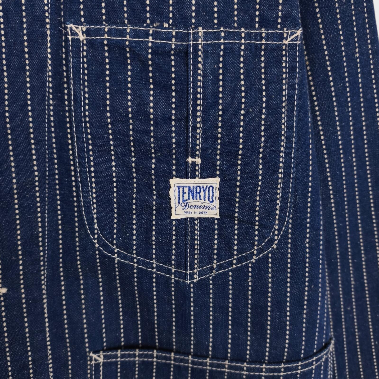 TENRYO DENIM Men's Made in Japan Blue Denim Wabash Chore Jacket