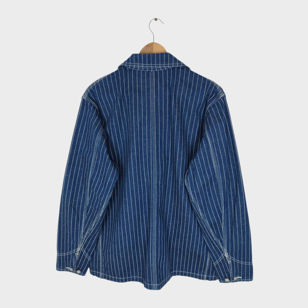 TENRYO DENIM Men's Made in Japan Blue Denim Wabash Chore Jacket