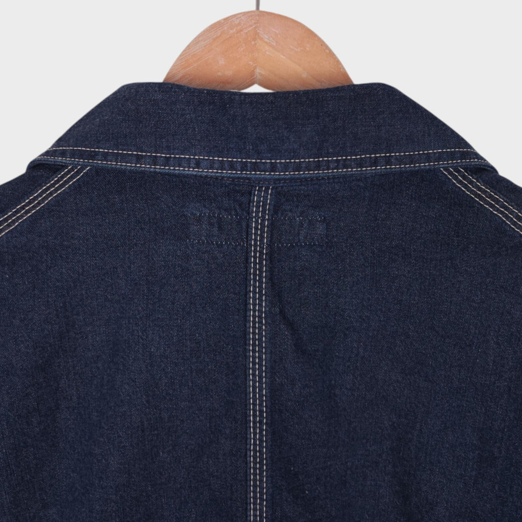OMNIGOD Men's Blue Made in Japan Denim Chore Jacket