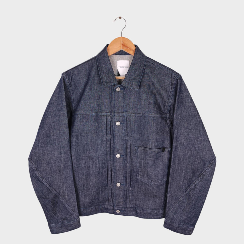 EDWIN Japan Men's Blue Denim E-Function Trucker Jacket