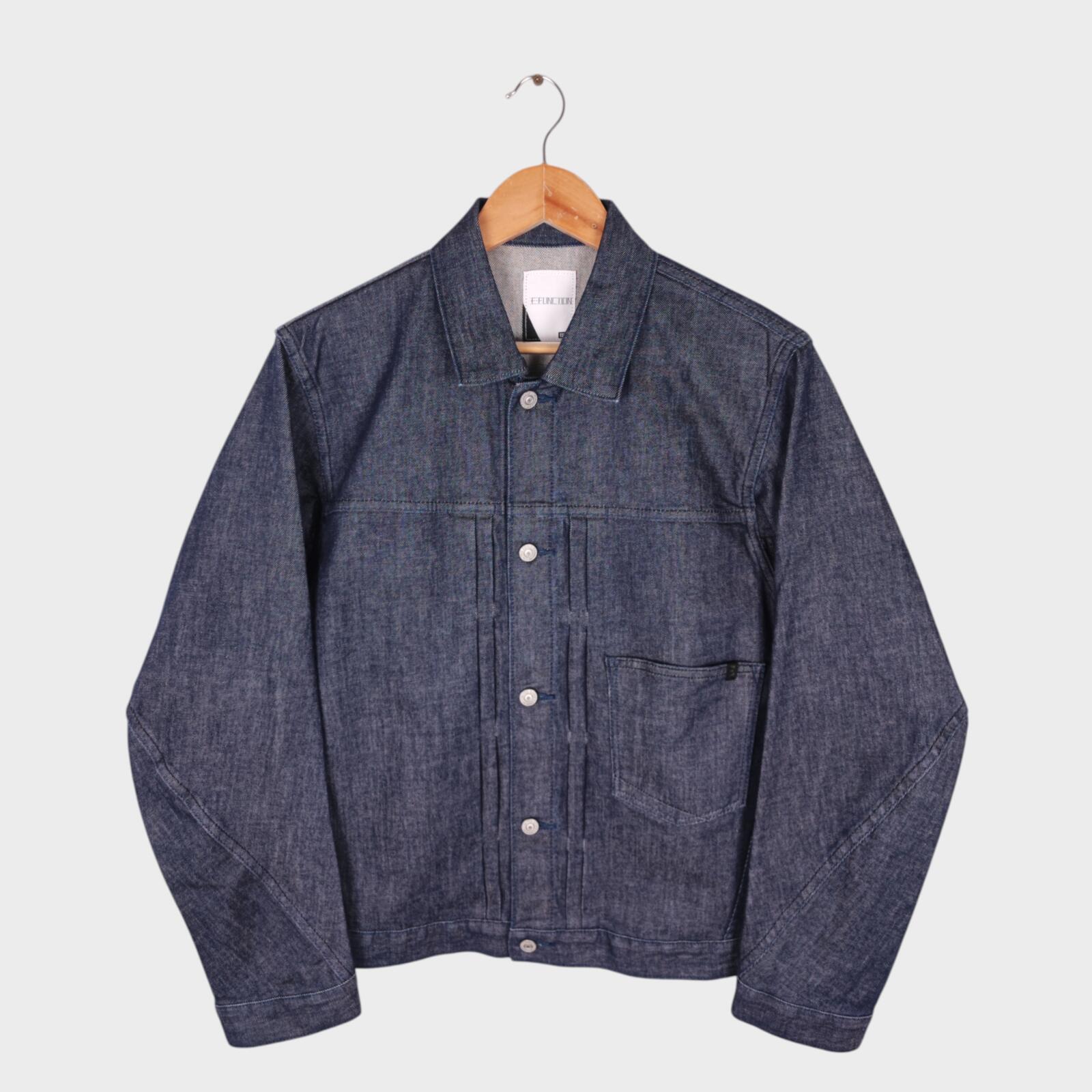 EDWIN Japan Men's Blue Denim E-Function Trucker Jacket