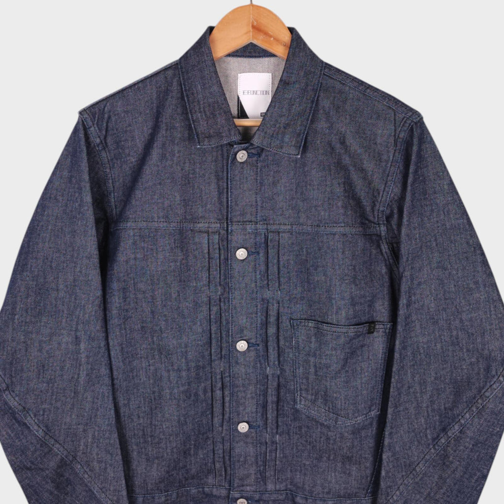 EDWIN Japan Men's Blue Denim E-Function Trucker Jacket