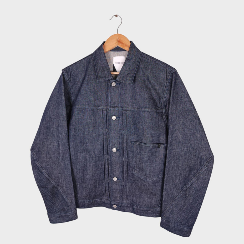 EDWIN Japan Men's Blue Denim E-Function Trucker Jacket