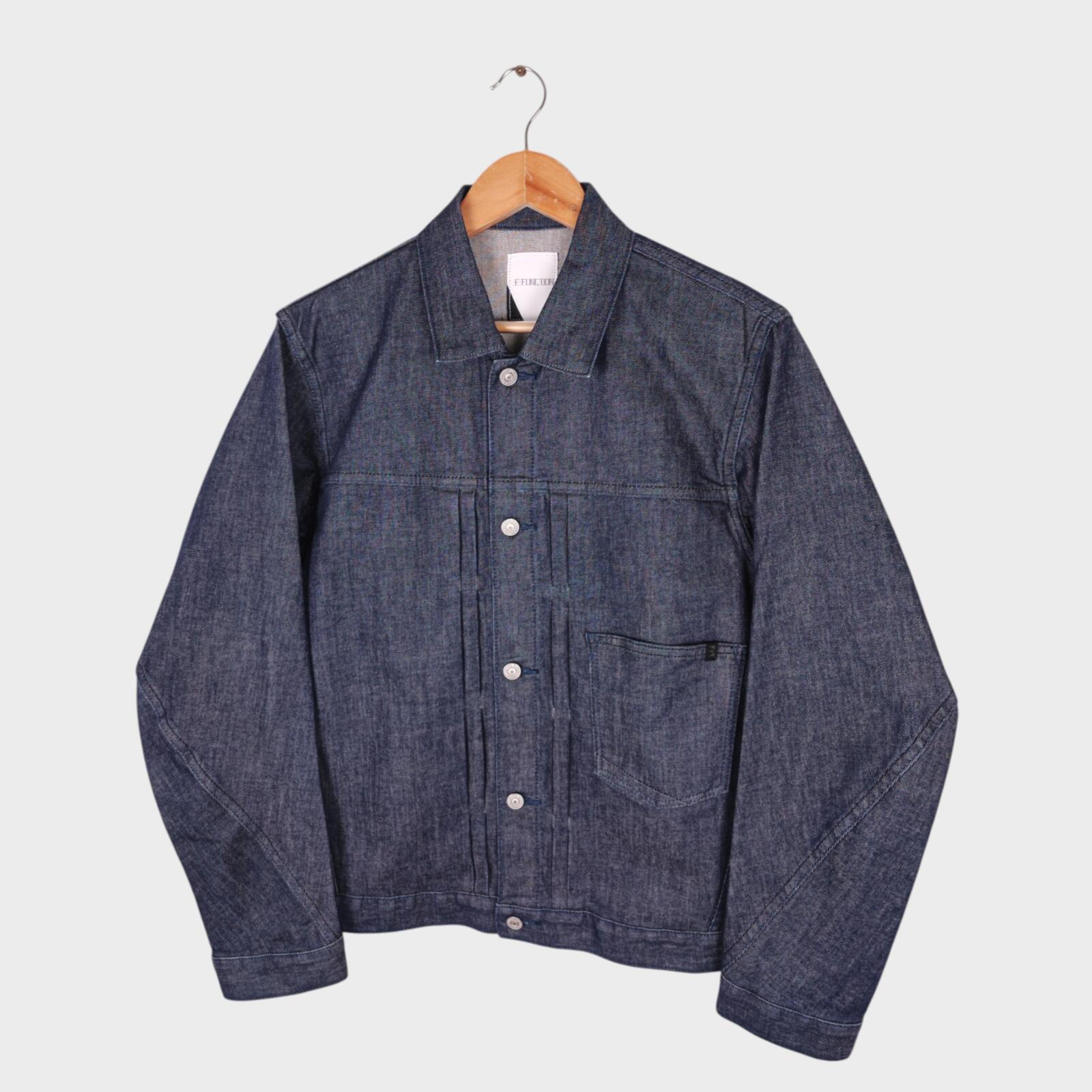 EDWIN Japan Men's Blue Denim E-Function Trucker Jacket