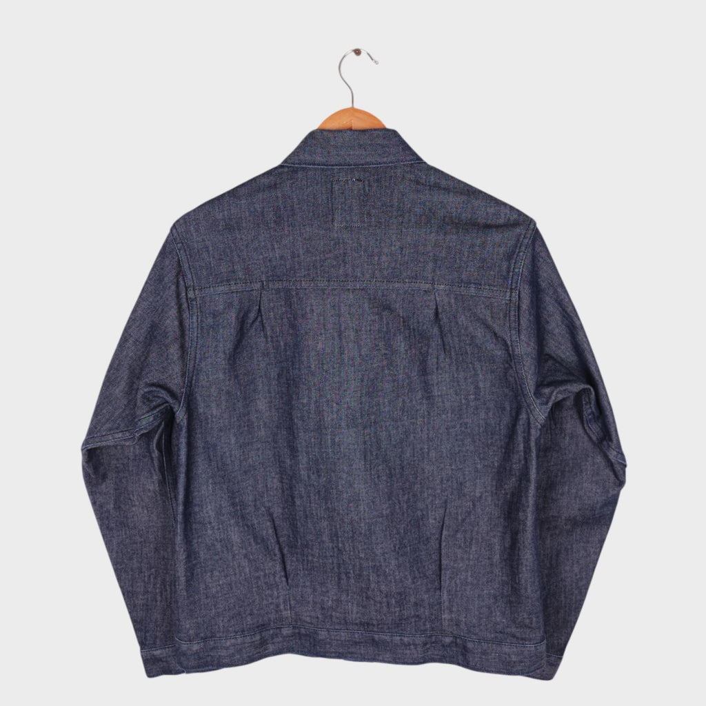 EDWIN Japan Men's Blue Denim E-Function Trucker Jacket