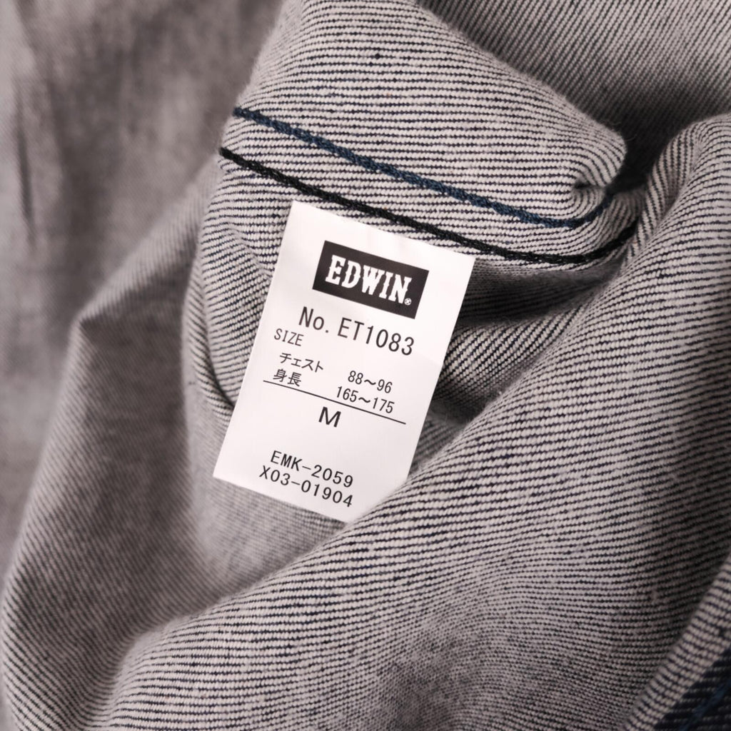 EDWIN Japan Men's Blue Denim E-Function Trucker Jacket