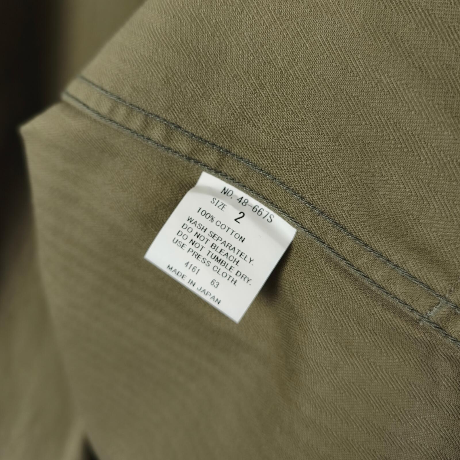 SPELLBOUND Men's Made in Japan Olive Green Boxy Fit Utility Jacket