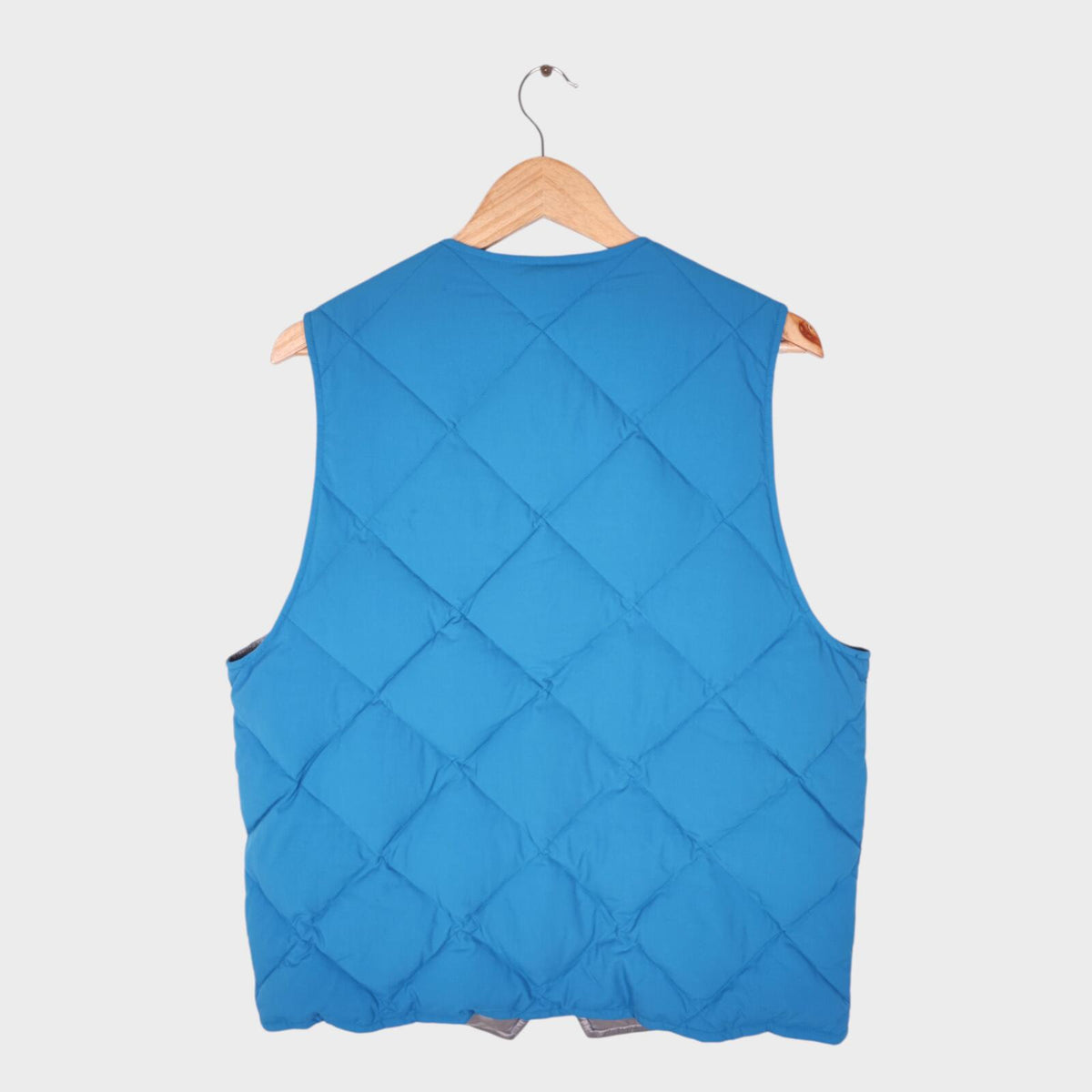 BEAMS PLUS Men's Blue Lightweight Quilted Primaloft Gilet
