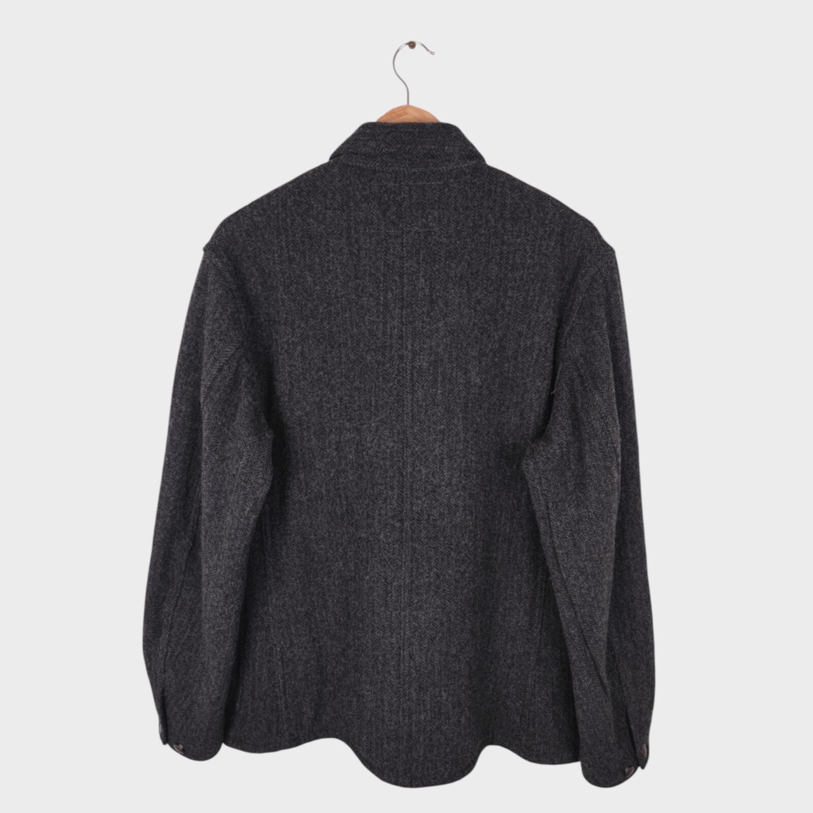 SUGAR CANE Men's Made in Japan Grey Wool Chore Jacket