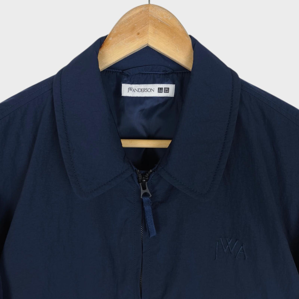 J.W. ANDERSON x UNIQLO Men's Navy Blue Nylon MA-1 Bomber Jacket