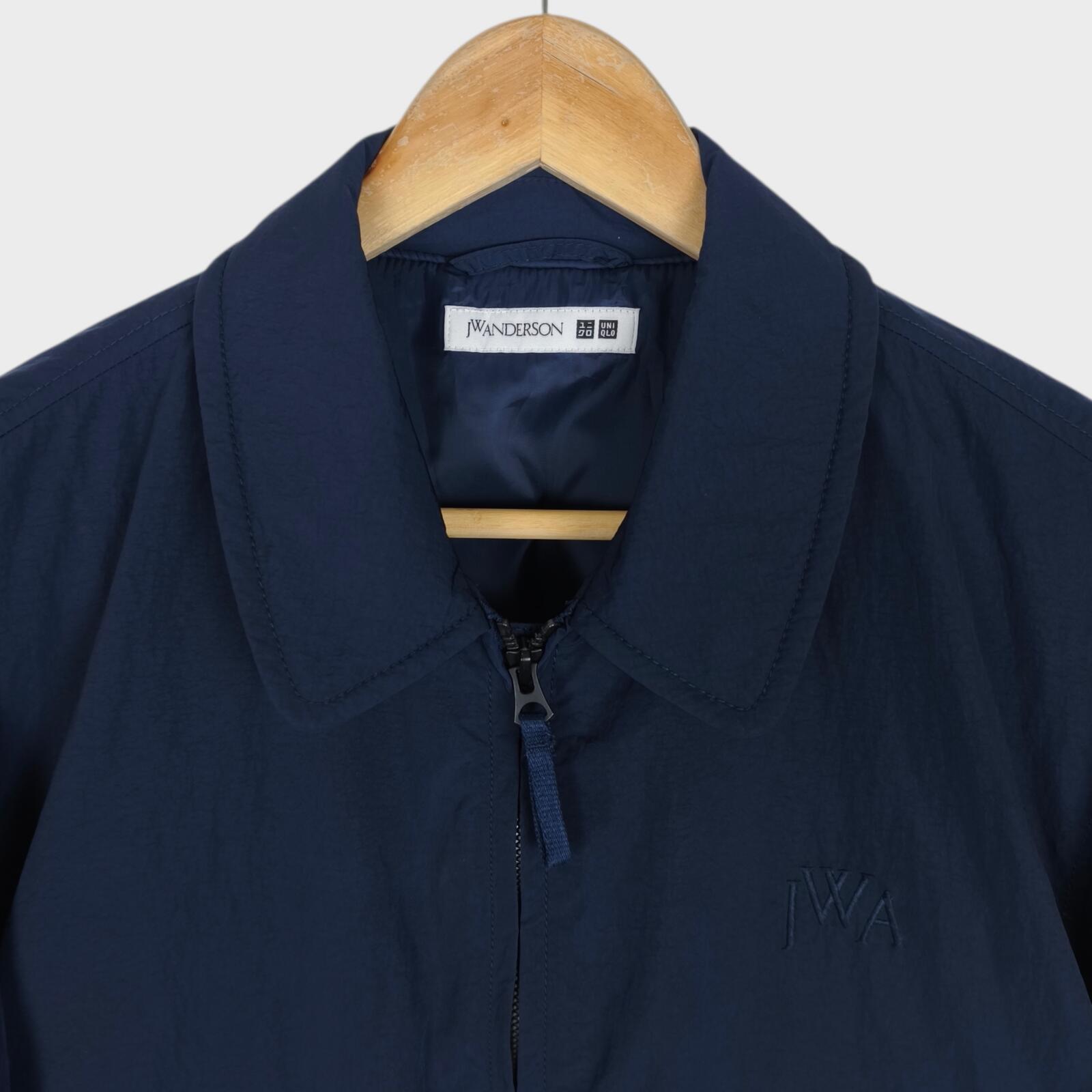 J.W. ANDERSON x UNIQLO Men's Navy Blue Nylon MA-1 Bomber Jacket