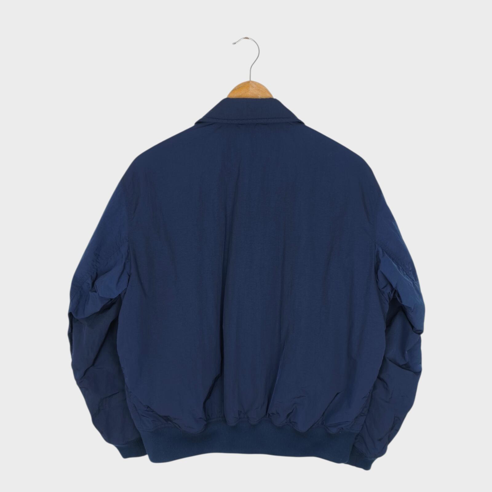 J.W. ANDERSON x UNIQLO Men's Navy Blue Nylon MA-1 Bomber Jacket