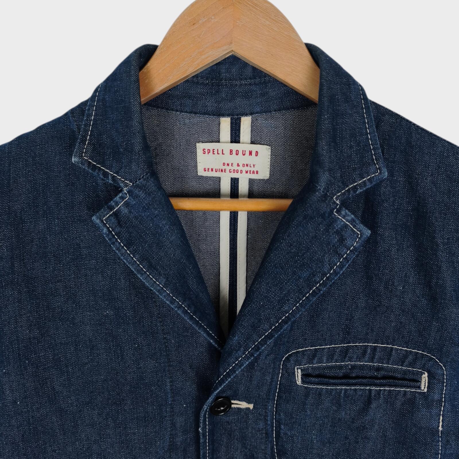 SPELLBOUND Men's Made in Japan Blue Denim Chore Jacket