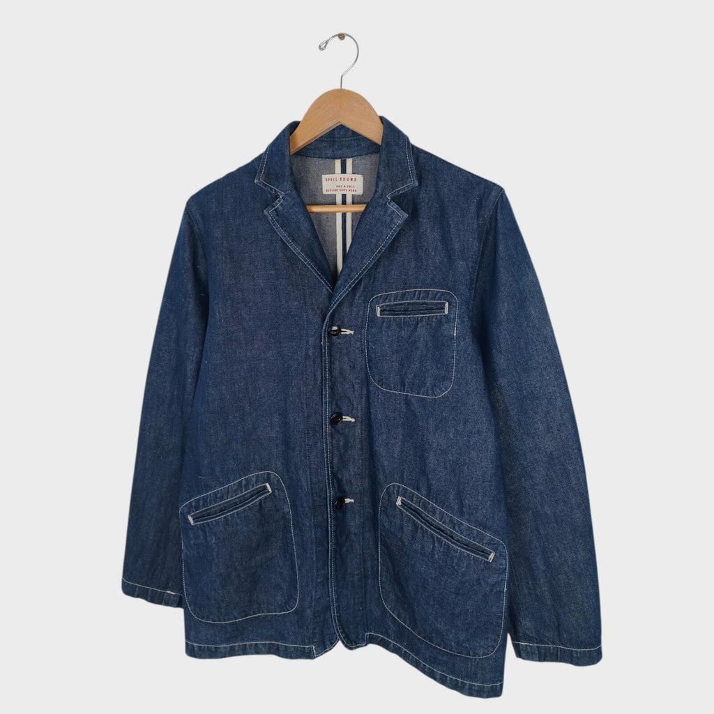 SPELLBOUND Men's Made in Japan Blue Denim Chore Jacket