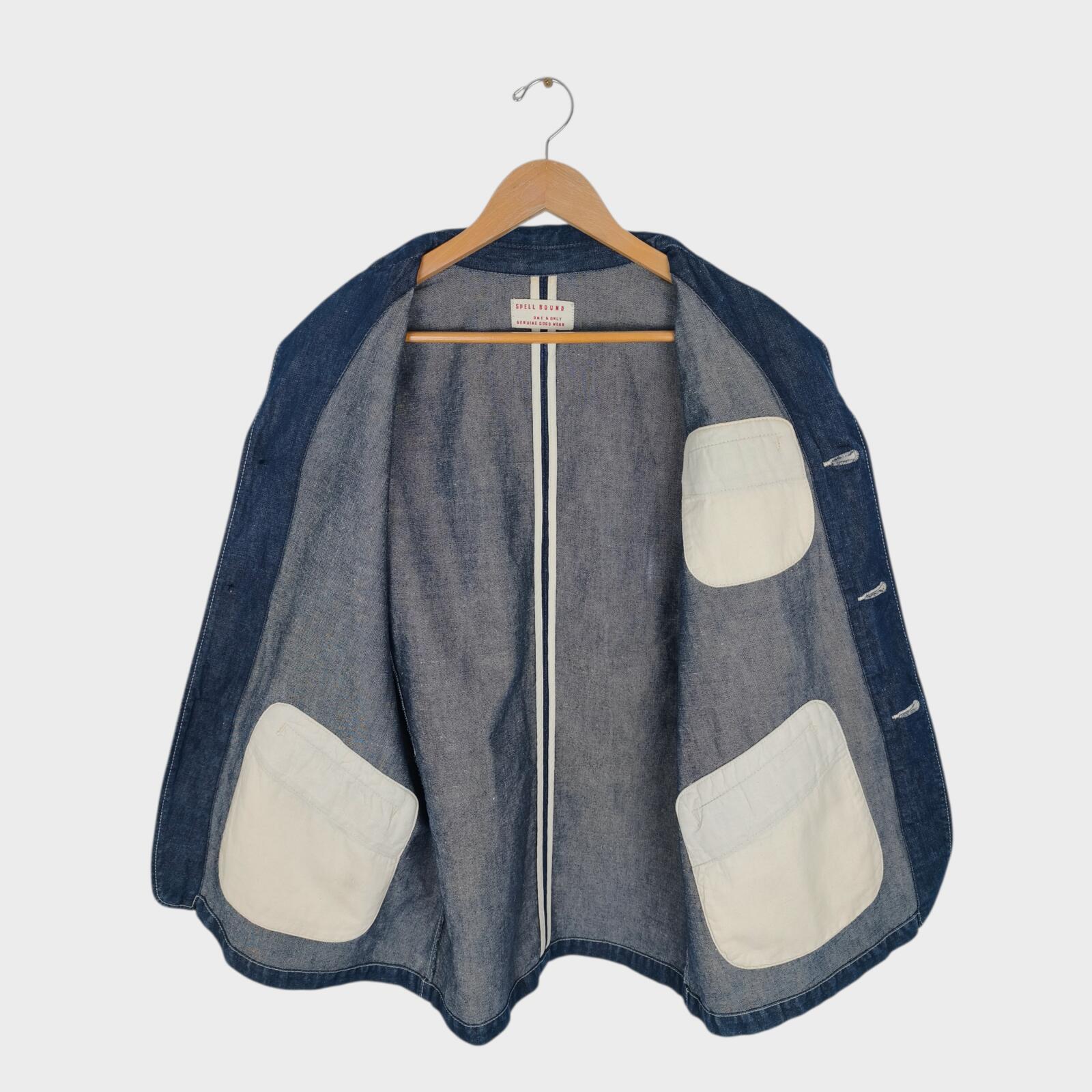 SPELLBOUND Men's Made in Japan Blue Denim Chore Jacket