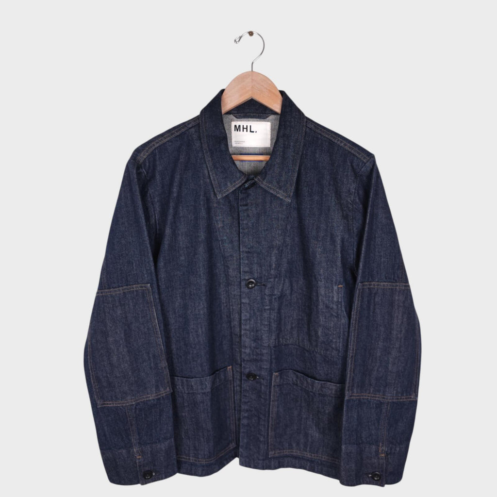 MHL MARGARET HOWELL Men's Canton Overalls Made in Japan Blue Denim Jacket