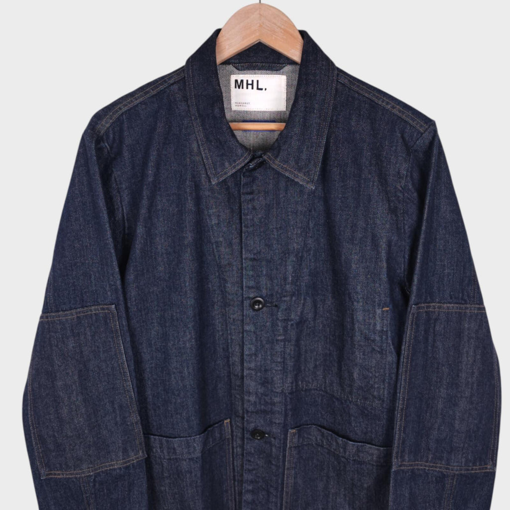 MHL MARGARET HOWELL Men's Canton Overalls Made in Japan Blue Denim Jacket