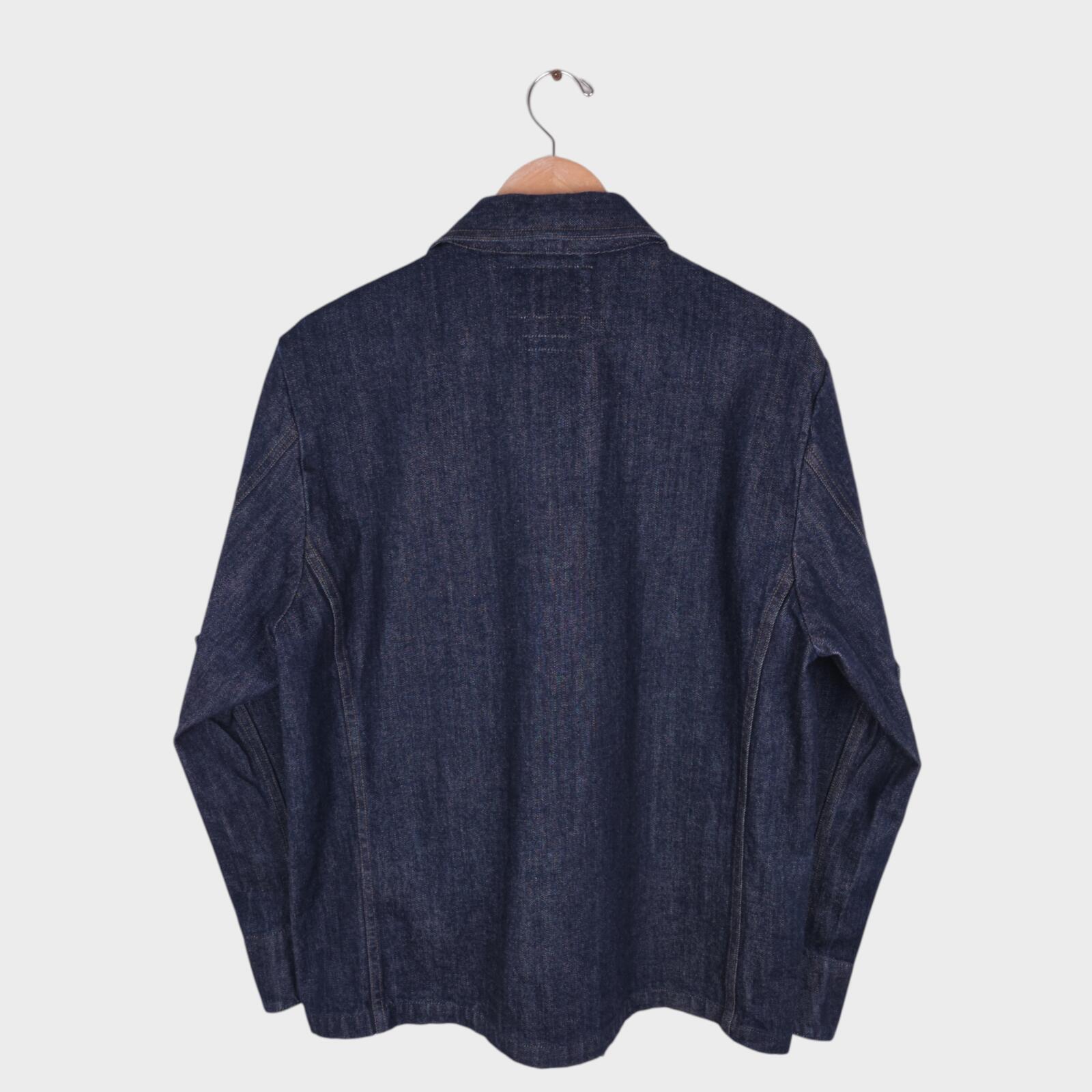 MHL MARGARET HOWELL Men's Canton Overalls Made in Japan Blue Denim Jacket