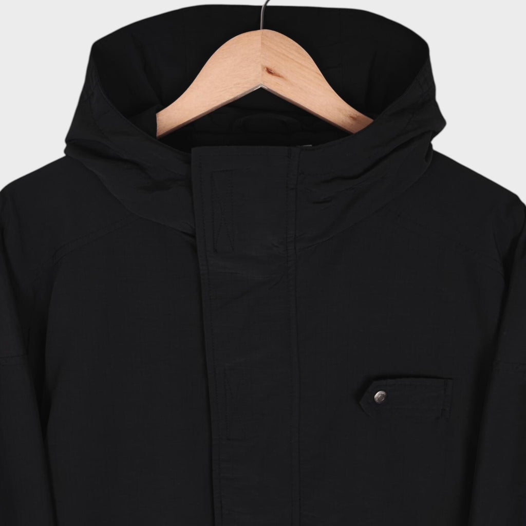 UNIFORM BRIDGE Men's Black Utility Hooded Jacket