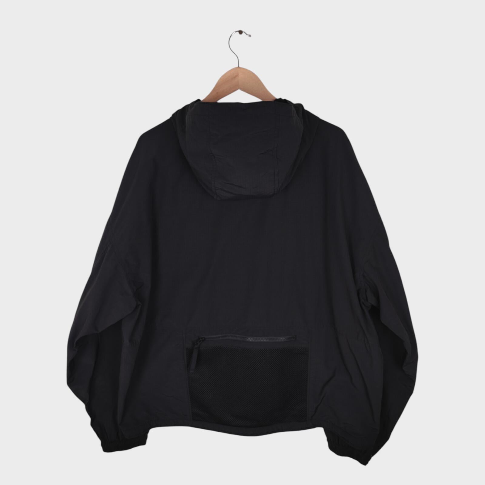 UNIFORM BRIDGE Men's Black Utility Hooded Jacket