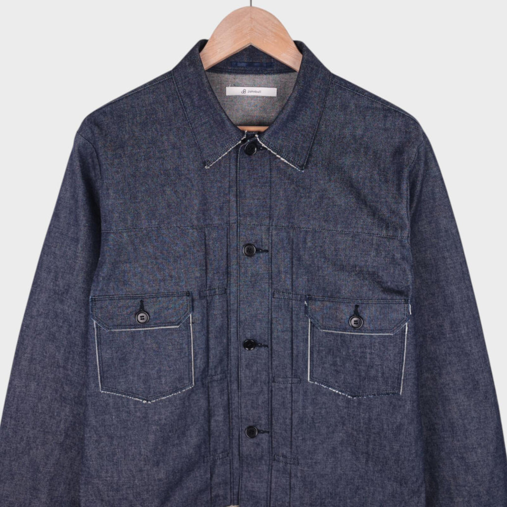 JOHNBULL Japan Men's Made in Japan Blue Denim Jacket