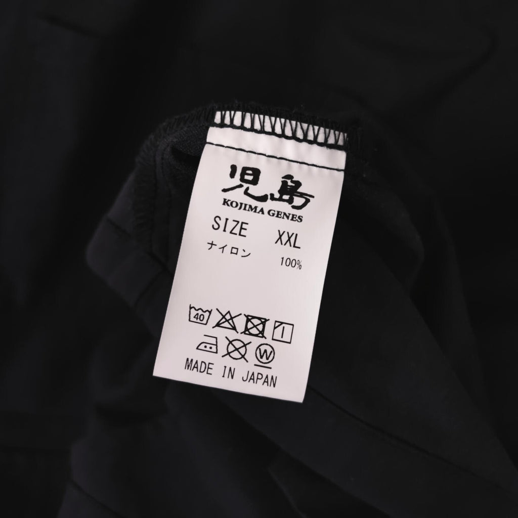 KOJIMA GENES Men's Black Made in Japan Nylon Fisherman Anorak Parka Jacket