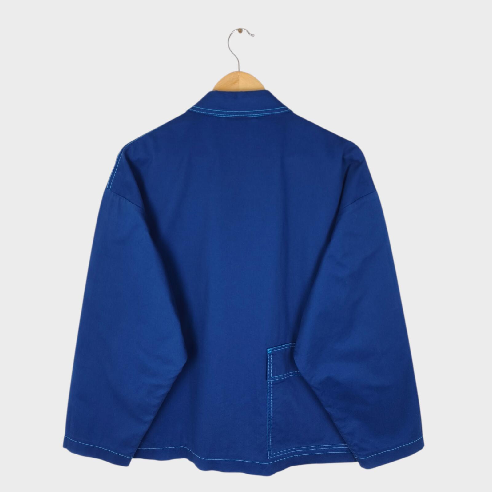 MARNI x UNIQLO Men's Blue Cotton Twill Utility Chore Jacket - Size L