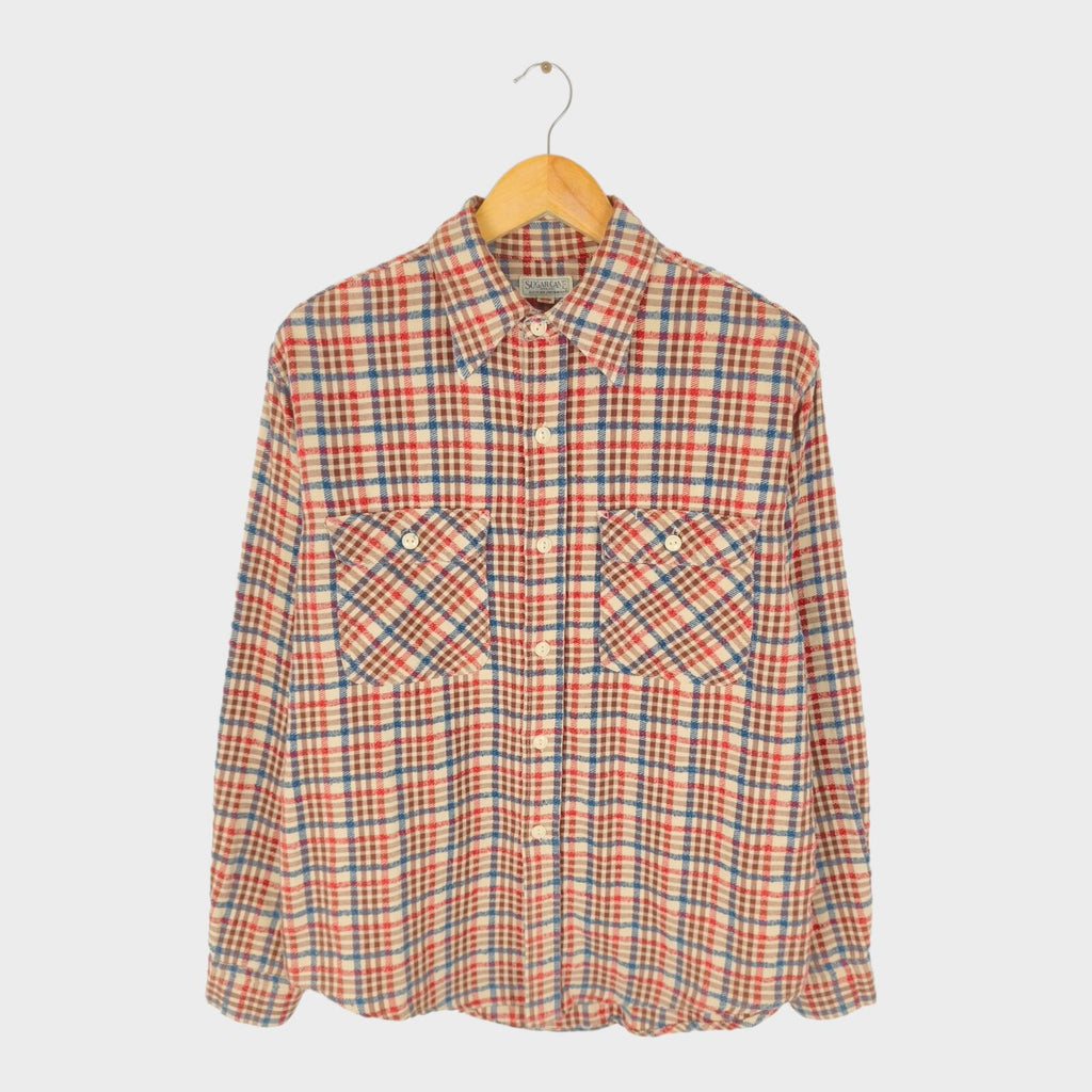 SUGAR CANE Men's Made in Japan Checked Work Shirt