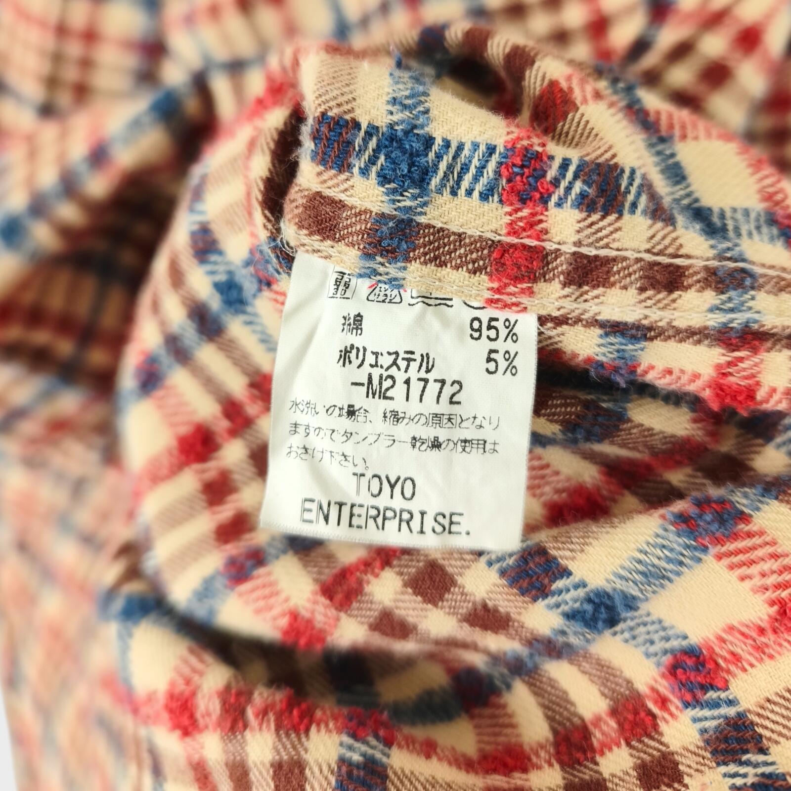 SUGAR CANE Men's Made in Japan Checked Work Shirt