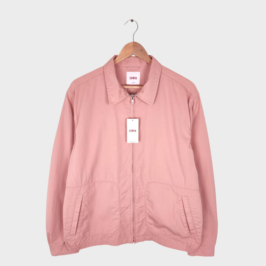 EDWIN Japan Men's Light Pink Cotton/Nylon Blend Blouson Jacket