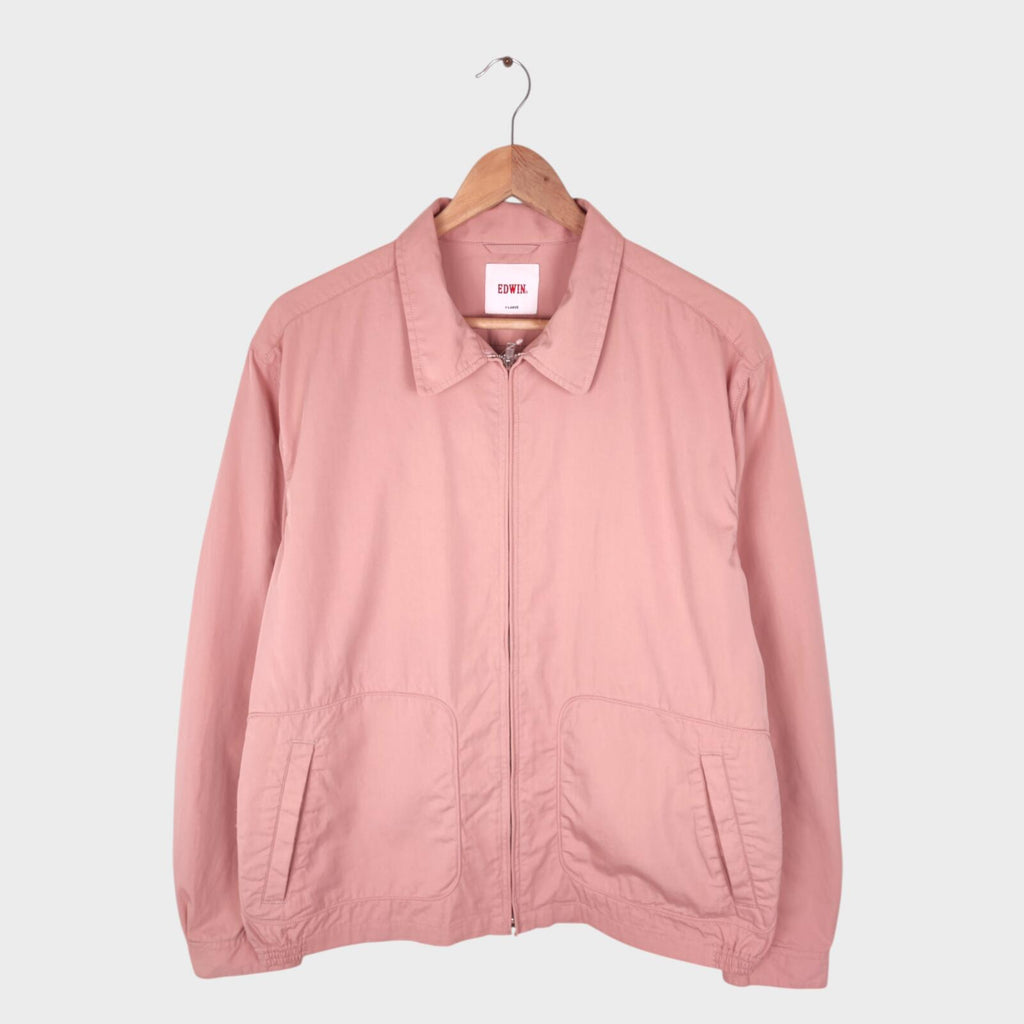 EDWIN Japan Men's Light Pink Cotton/Nylon Blend Blouson Jacket