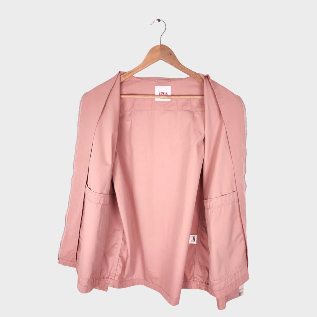 EDWIN Japan Men's Light Pink Cotton/Nylon Blend Blouson Jacket