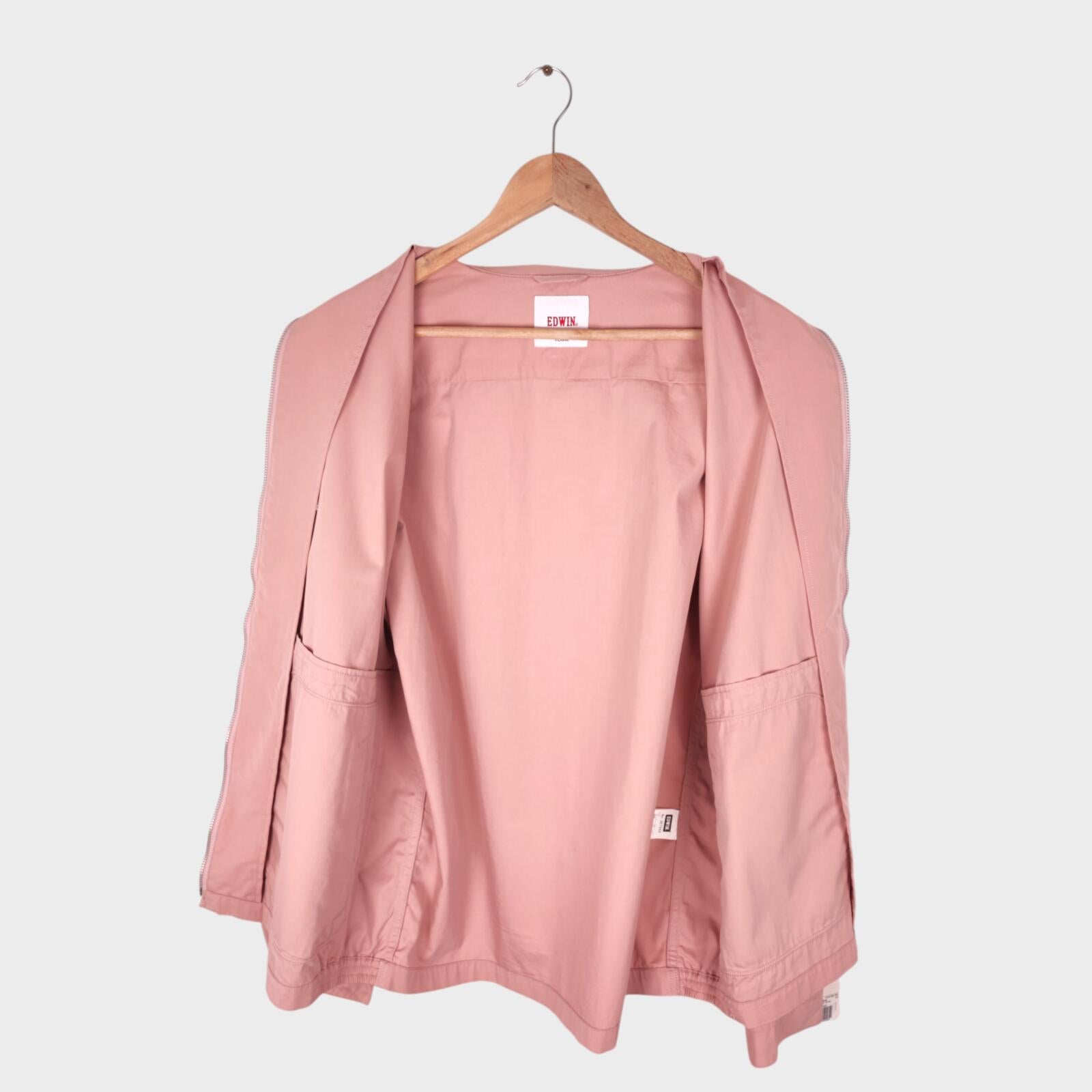 EDWIN Japan Men's Light Pink Cotton/Nylon Blend Blouson Jacket