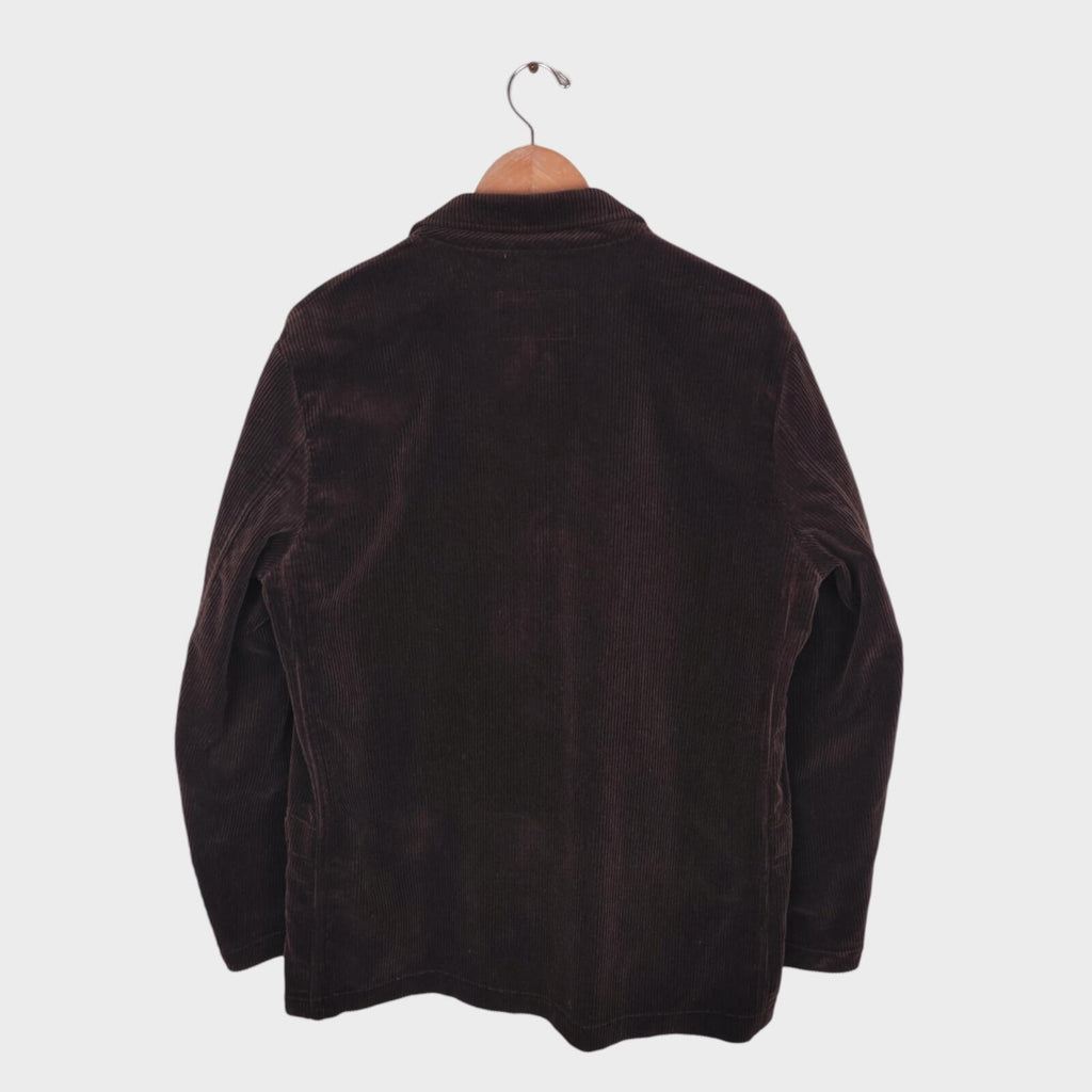 MHL MARGARET HOWELL Men's Dark Brown Heavyweight Corduroy Chore Jacket