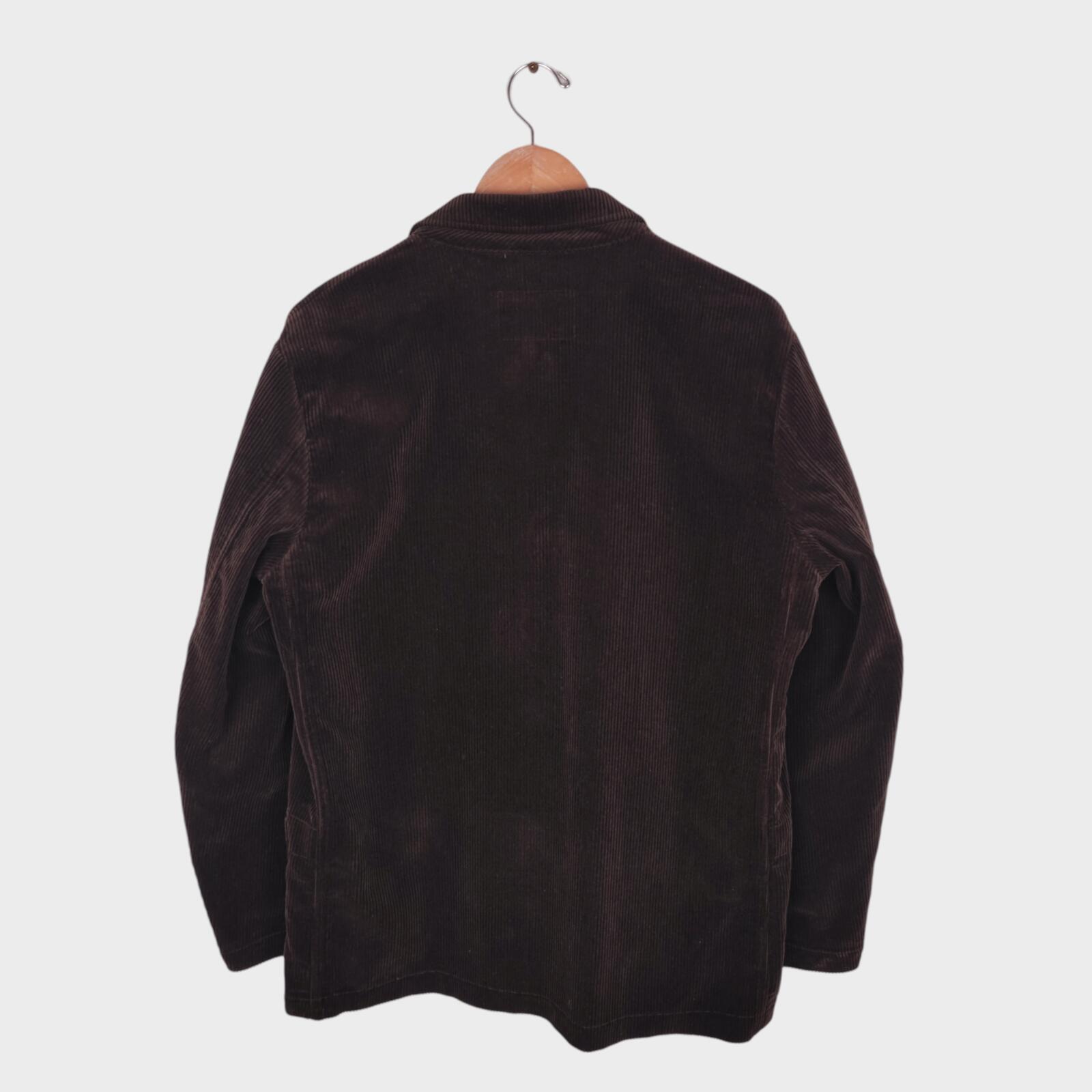 MHL MARGARET HOWELL Men's Dark Brown Heavyweight Corduroy Chore Jacket