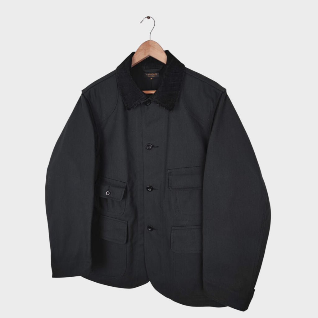 A VONTADE Japan Men's Dark Grey Heavyweight Cotton Old Hunting Jacket