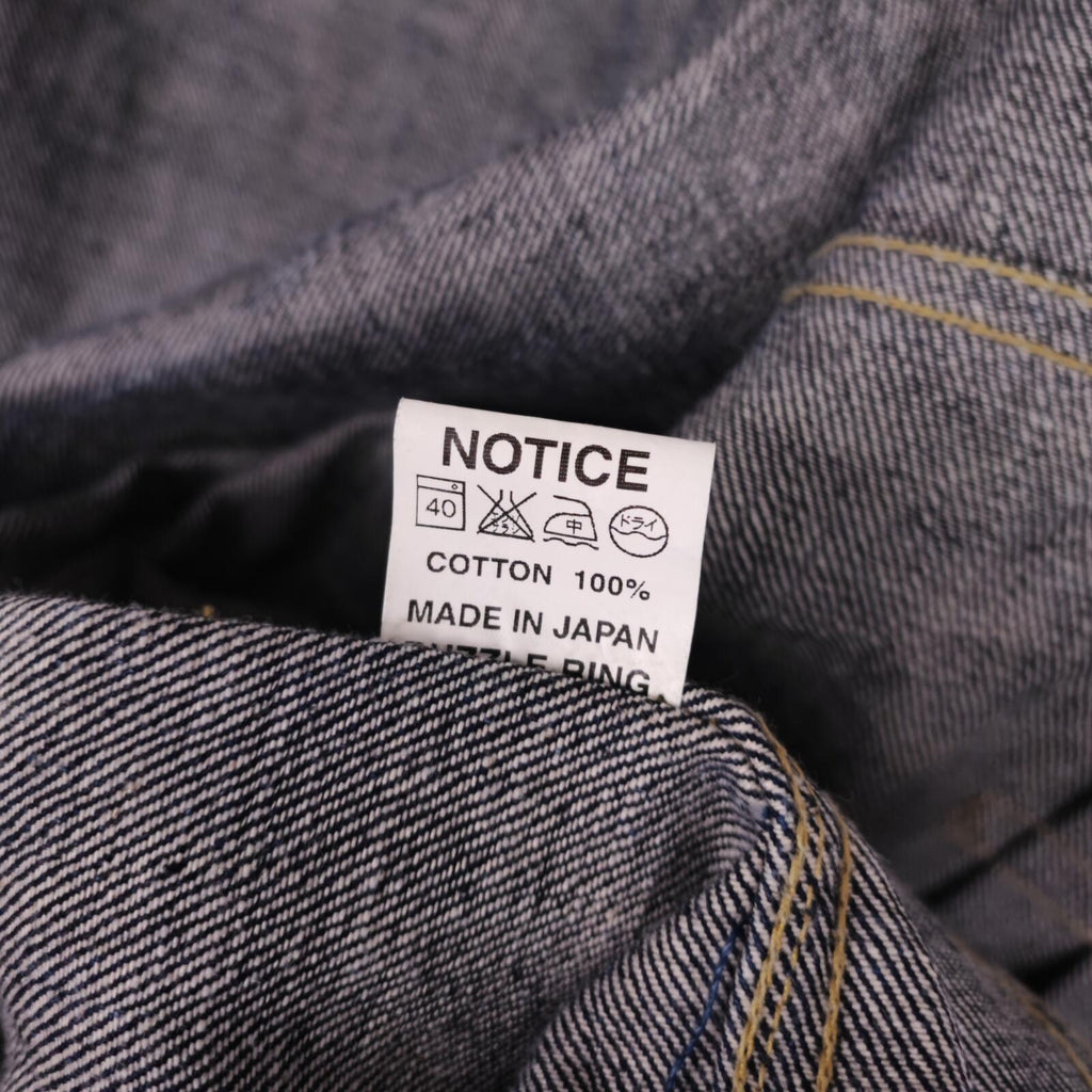 SASSAFRAS Men's Made in Japan Selvedge Denim Gardener Trucker Jacket