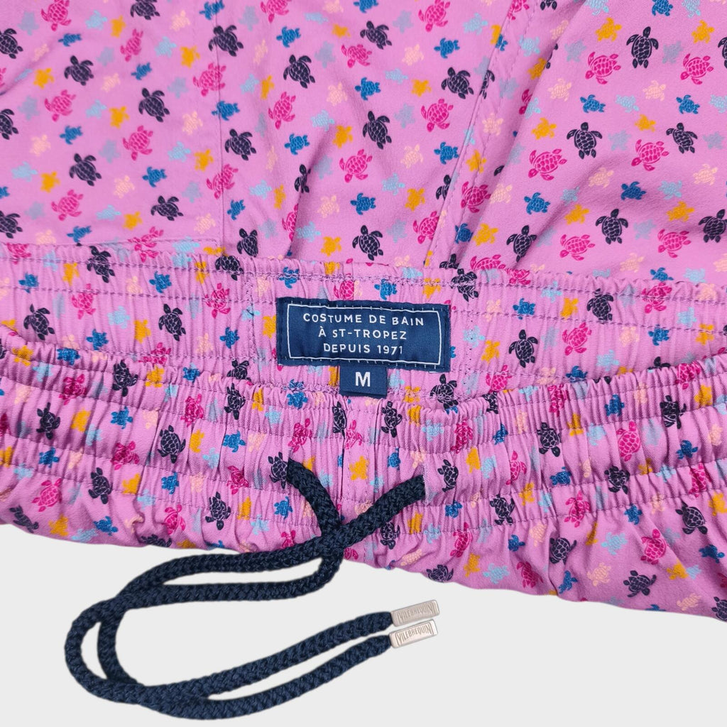 VILEBREQUIN Men's Pink Mini Turtle Print Swim Shorts