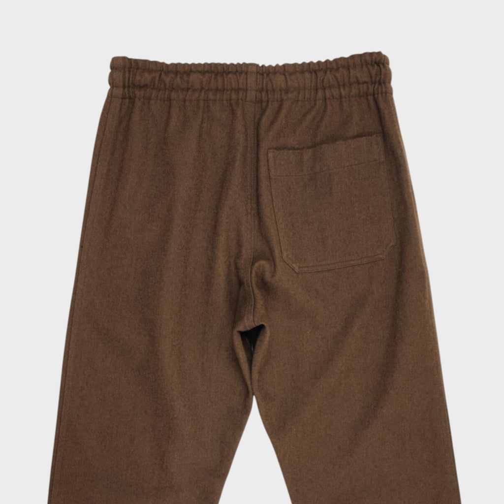 MHL MARGARET HOWELL Men's Khaki Wool Blend Elasticated Trousers