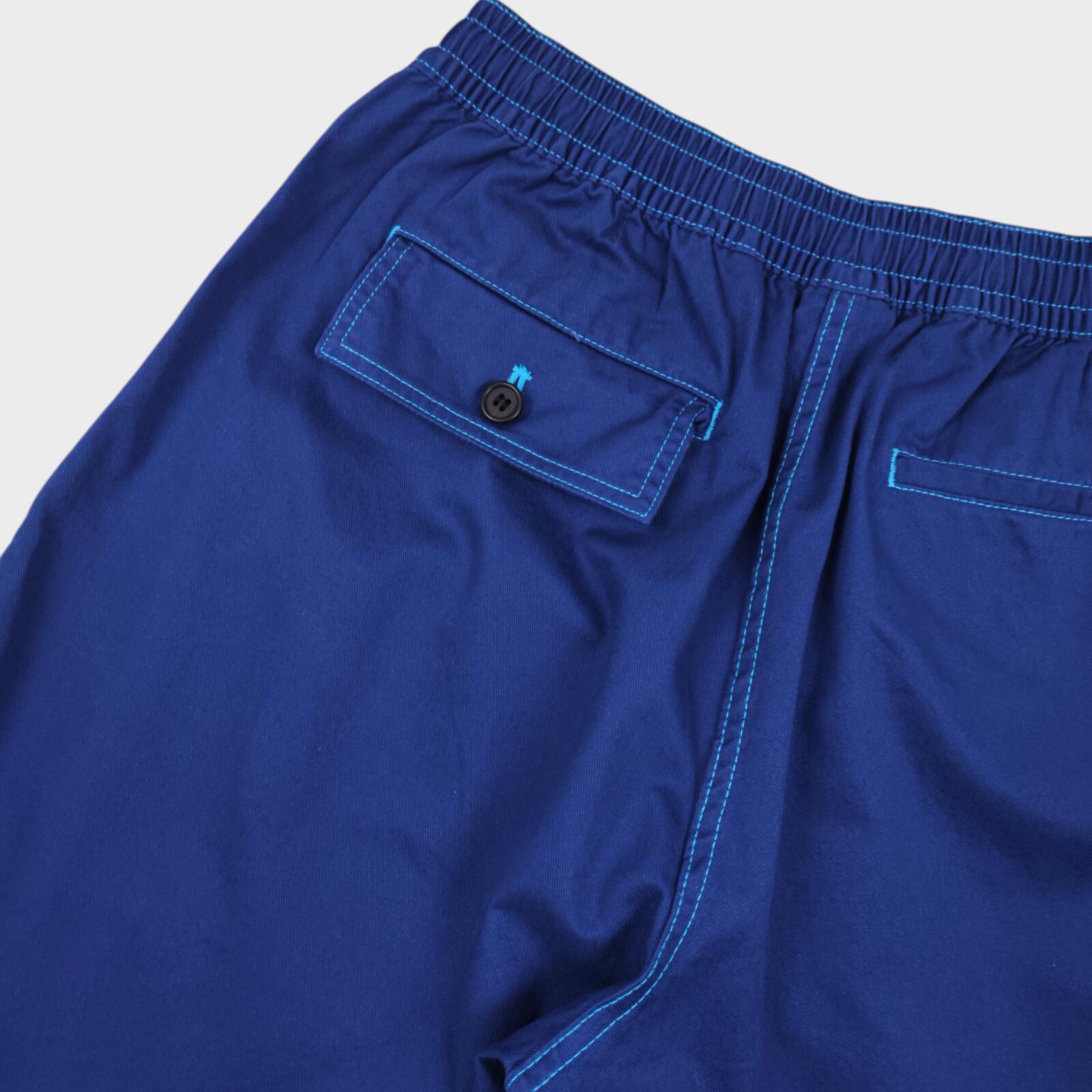MARNI x UNIQLO Men's Blue Cotton Twill Wide Fit Elasticated Shorts