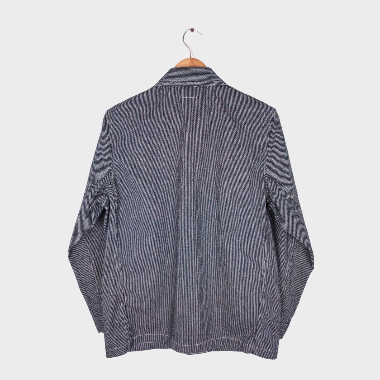 ONI DENIM Men's Made in Japan Pinhed Stripe Chore Jacket