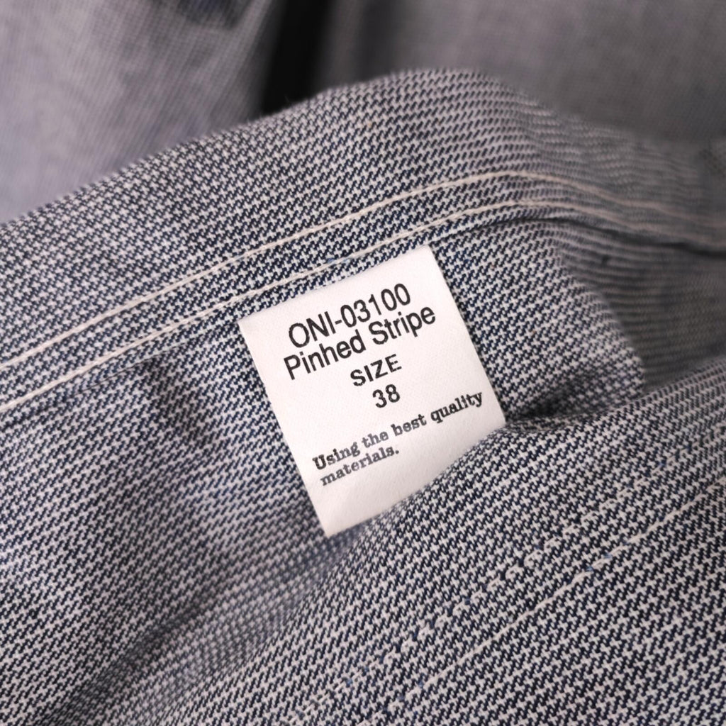 ONI DENIM Men's Made in Japan Pinhed Stripe Chore Jacket