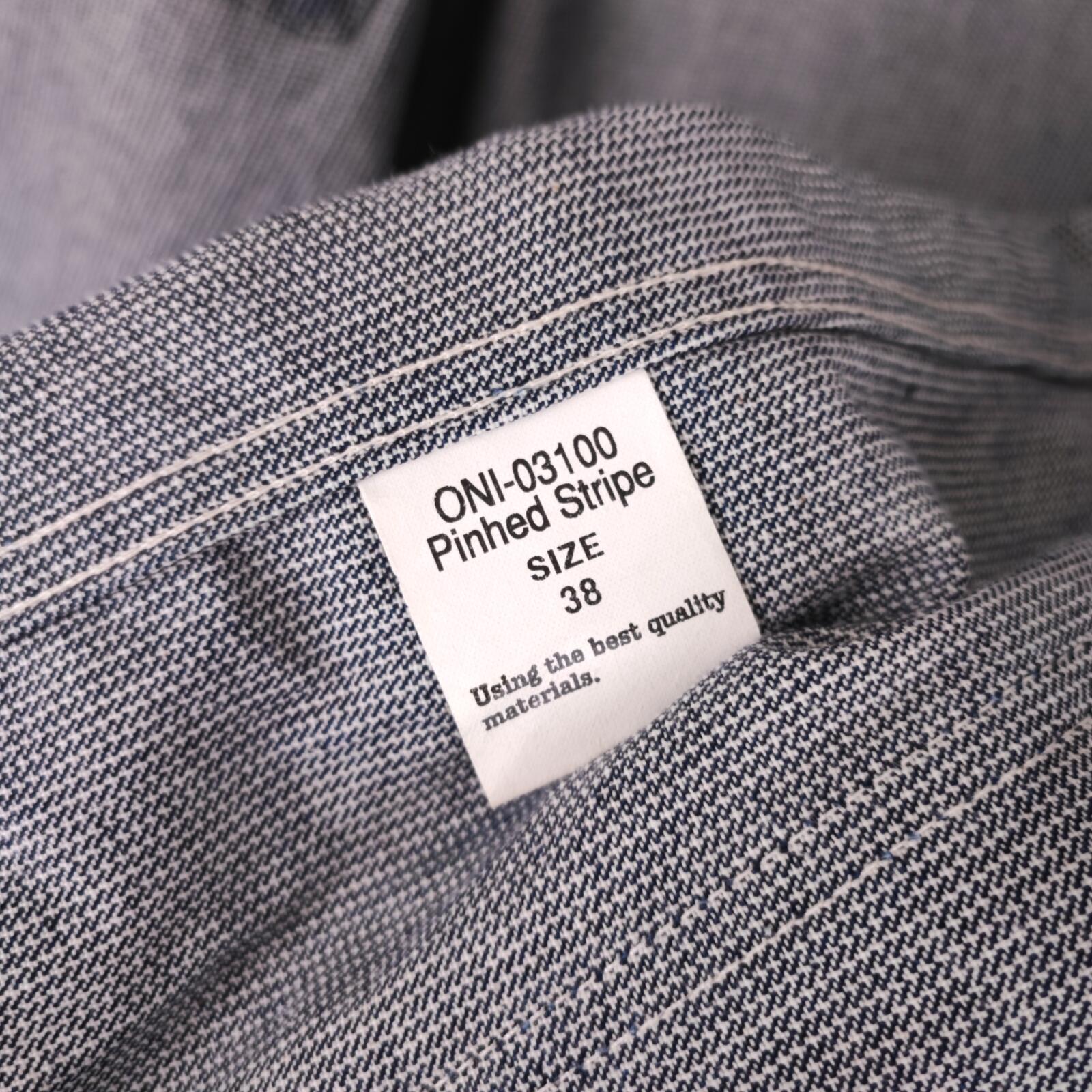 ONI DENIM Men's Made in Japan Pinhed Stripe Chore Jacket