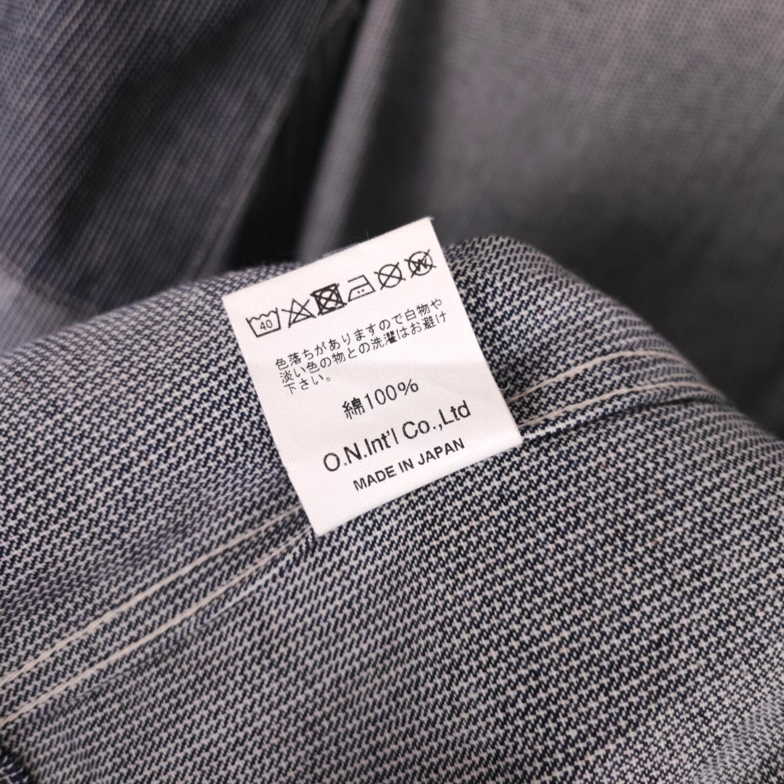ONI DENIM Men's Made in Japan Pinhed Stripe Chore Jacket