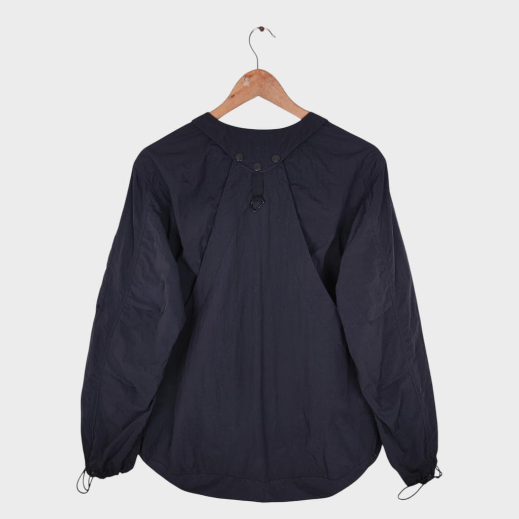 NORBIT BY HIROSHI NOZAWA Men's Navy Blue Nylon Utility Field Parka Jacket