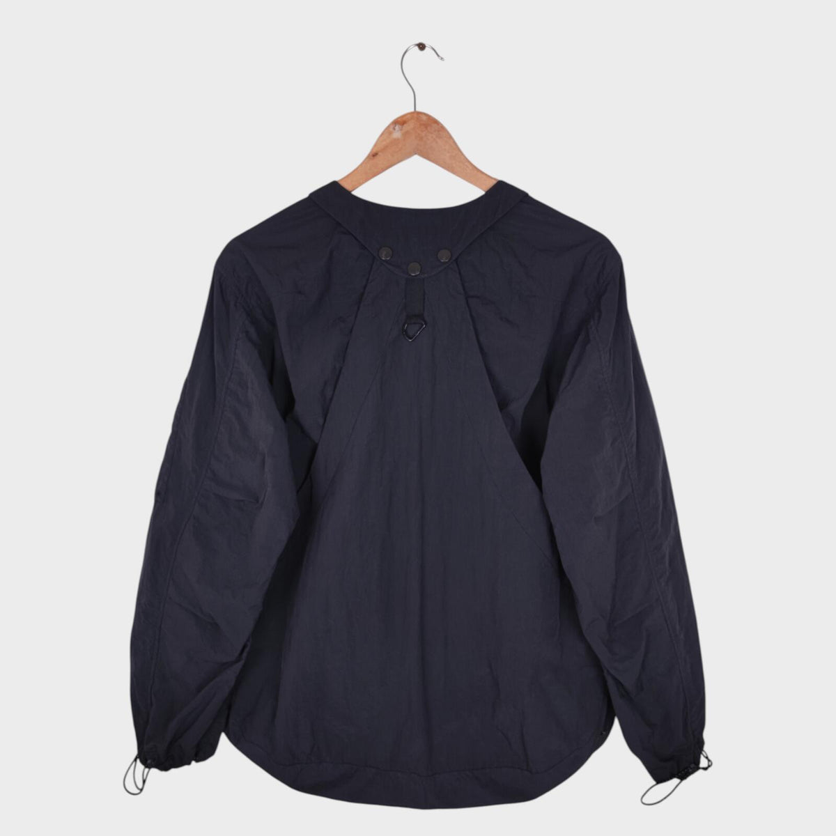 NORBIT BY HIROSHI NOZAWA Men's Navy Blue Nylon Utility Field Parka Jacket