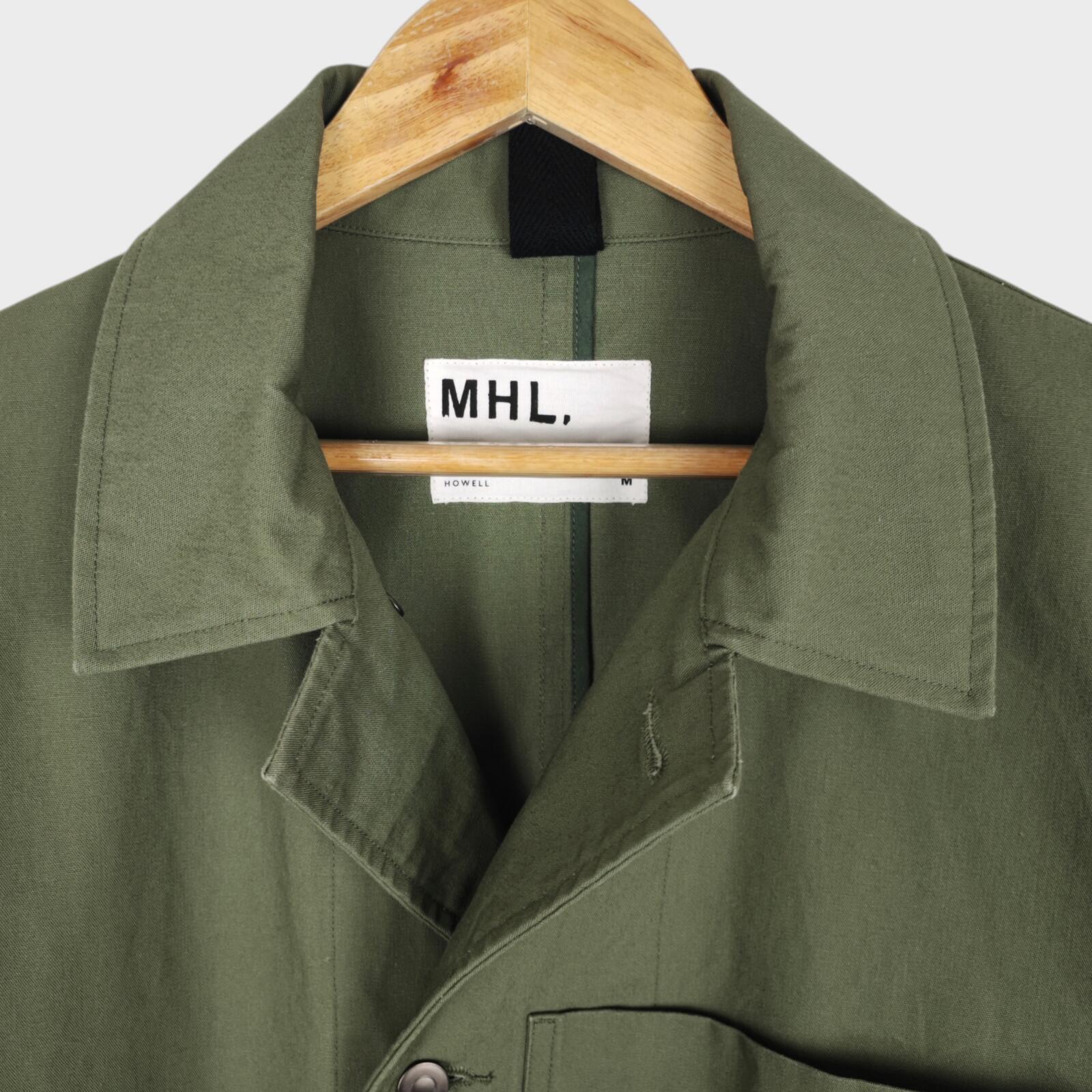 MHL MARGARET HOWELL Men's Light Green Heavyweight Cotton Chore Jacket