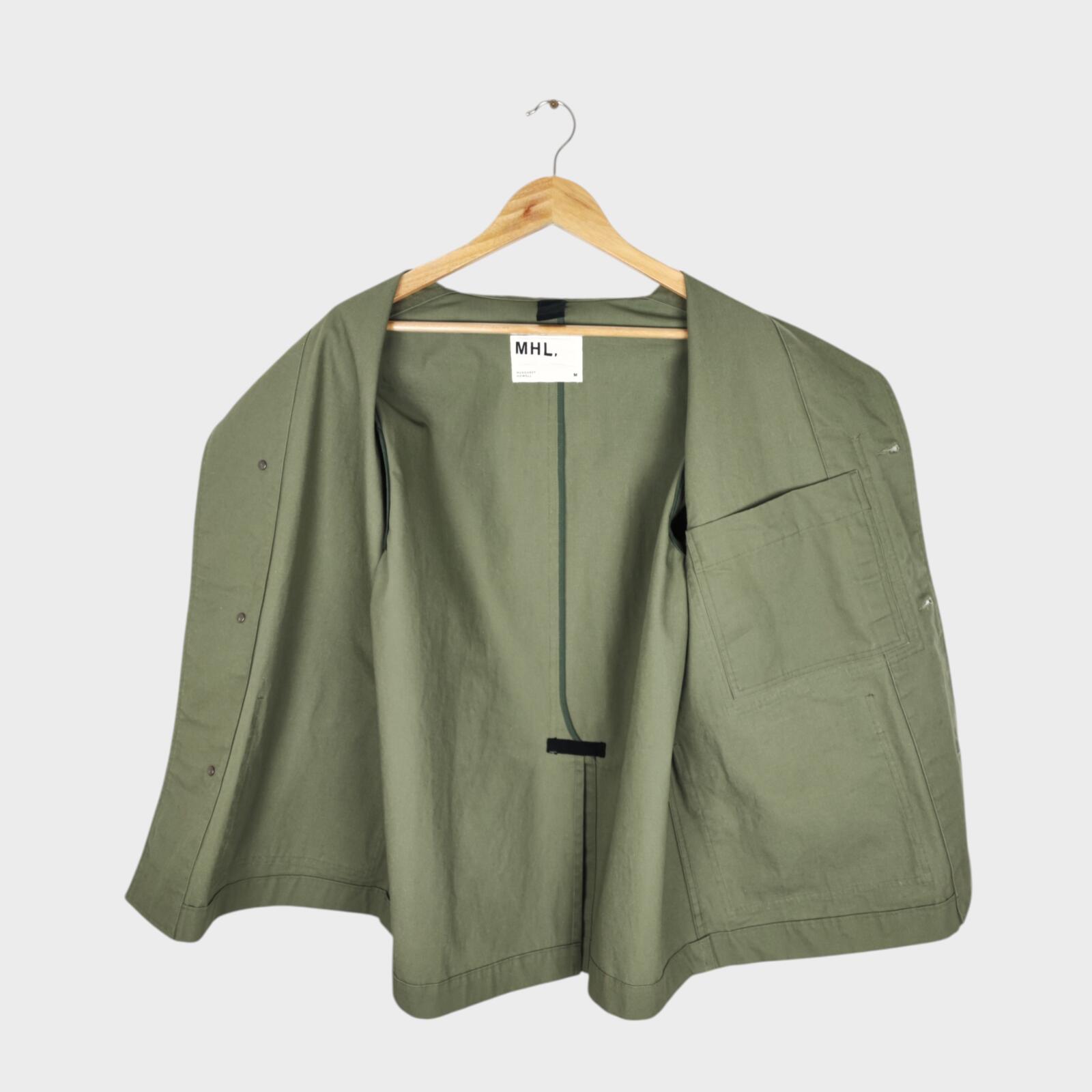 MHL MARGARET HOWELL Men's Light Green Heavyweight Cotton Chore Jacket