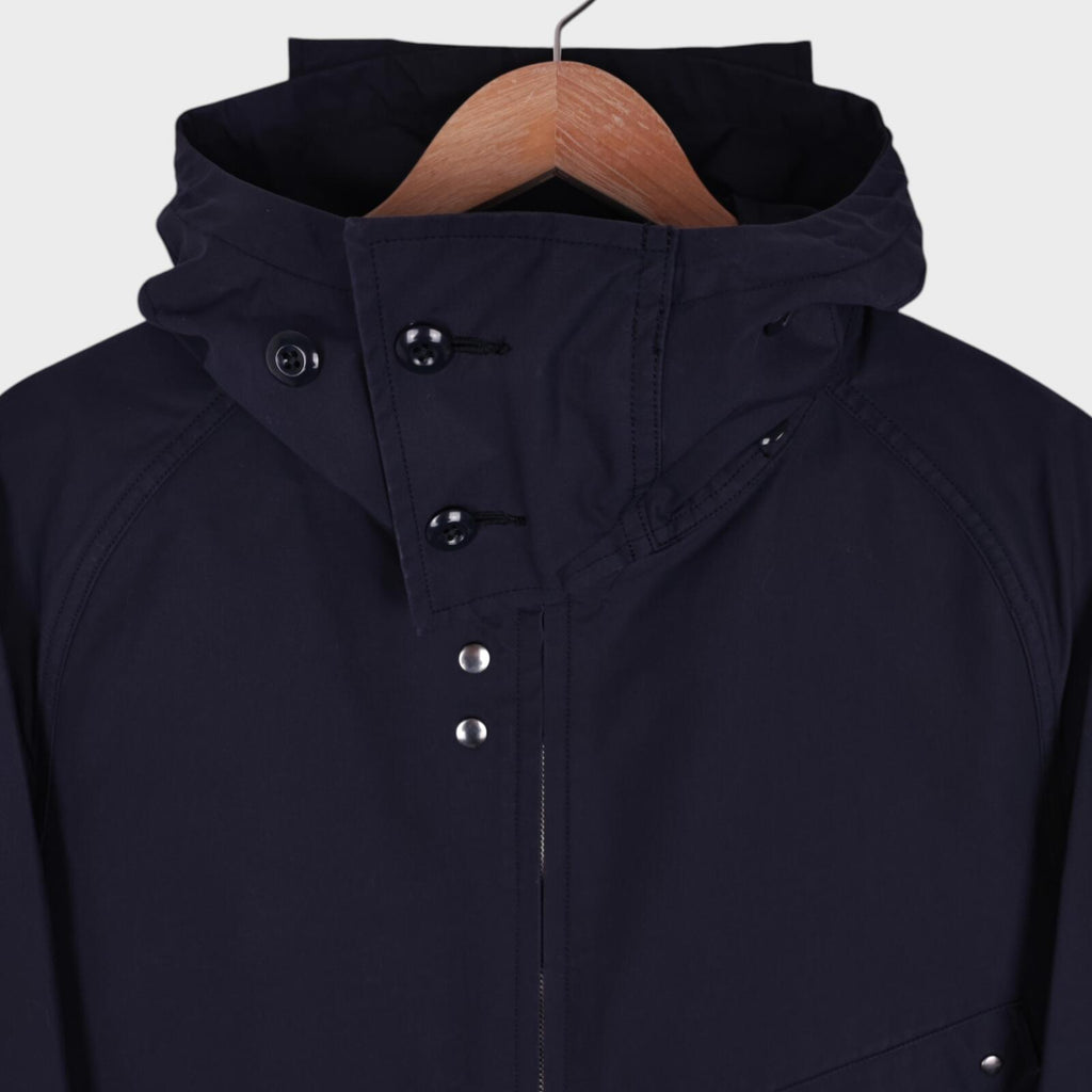 SOUNDMAN Men's Made in Japan Navy Blue Cotton Military Parka Jacket